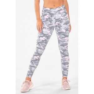 Fabletics Pink/Grey Camo Leggings